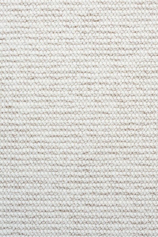 Naturel Bukleli Yumuşak Dokulu Beyaz Bej Iskandinav Koridor Kesme Yolluk Dokuma Halı