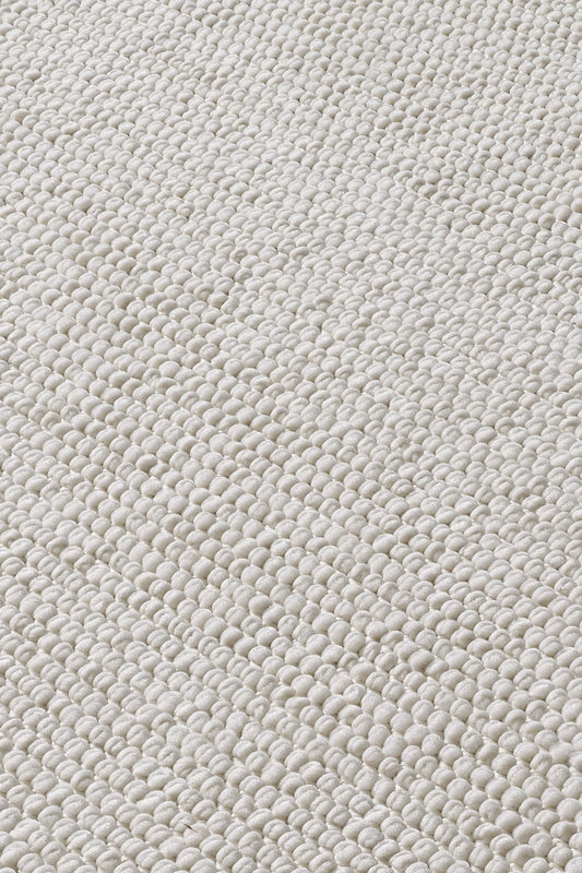 Naturel Bukleli Yumuşak Dokulu Iskandinav Dokuma Halı