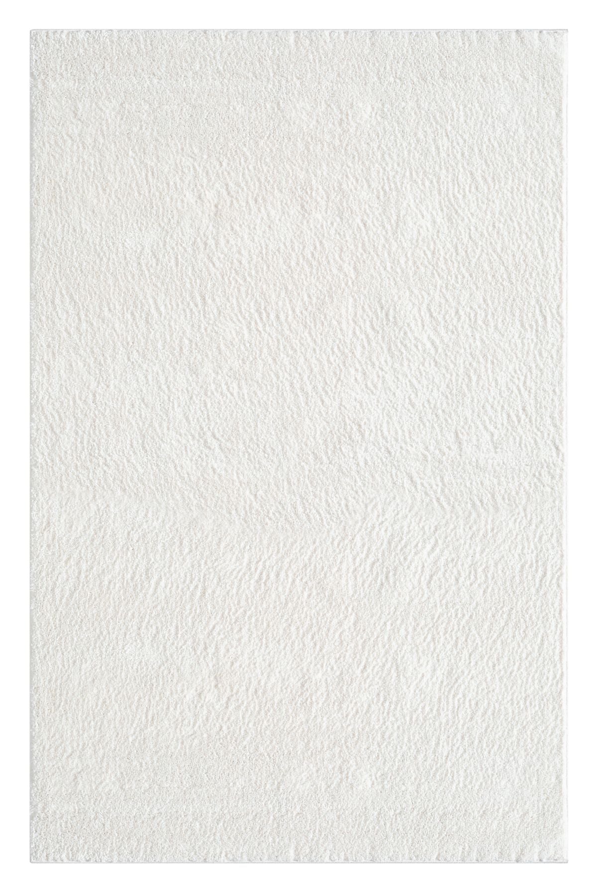 MariesseHome Düz Beyaz Yumuşak Post Peluş Modern Dokuma Çocuk Odası Oturma Odası Salon Mutfak Halısı