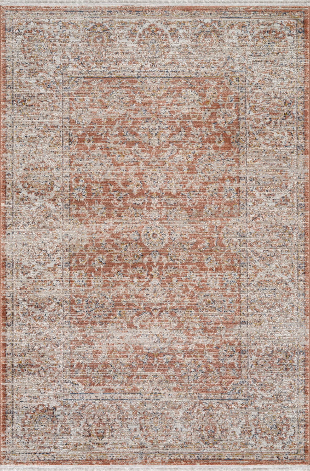 Verona Serisi Vintage Modern Eskitme Etnik Desenli Otantik Dokuma Salon Halısı