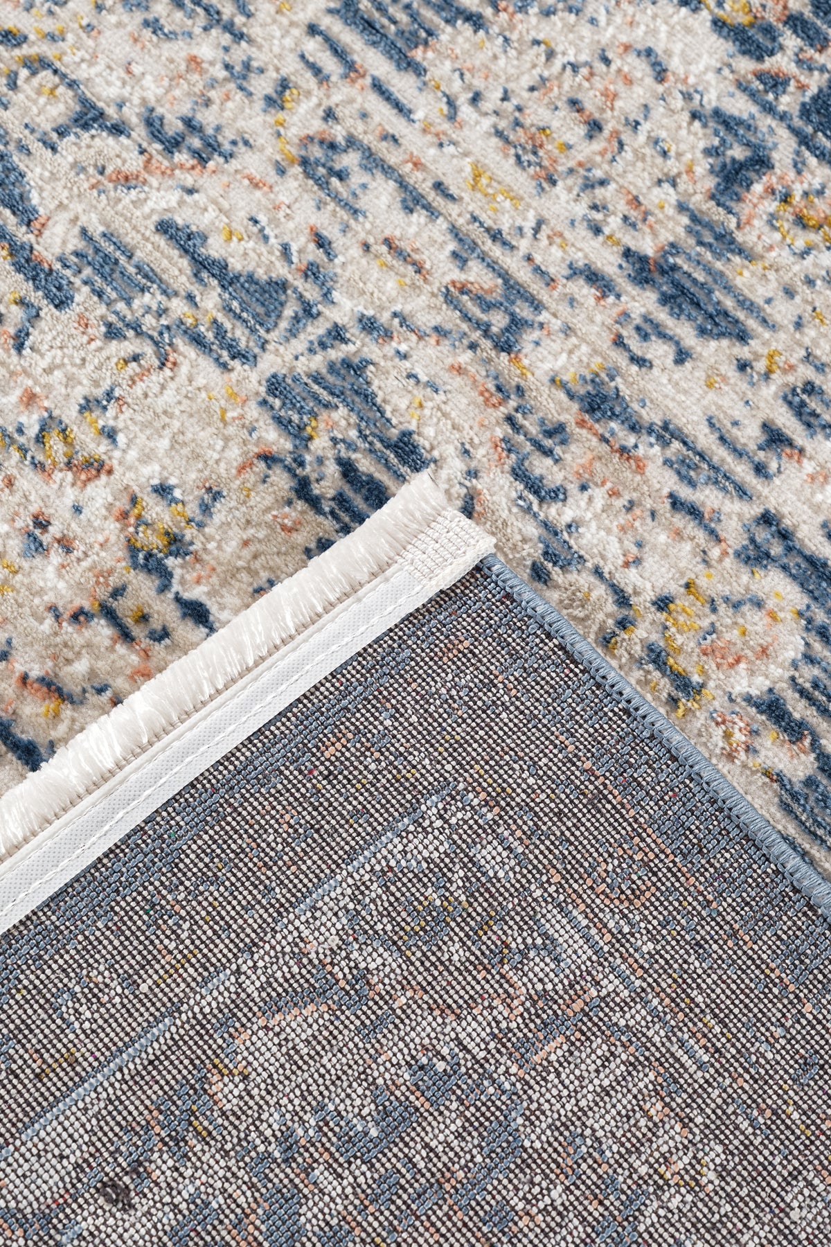 Verona Serisi Vintage Modern Eskitme Etnik Desenli Otantik Dokuma Salon Halısı
