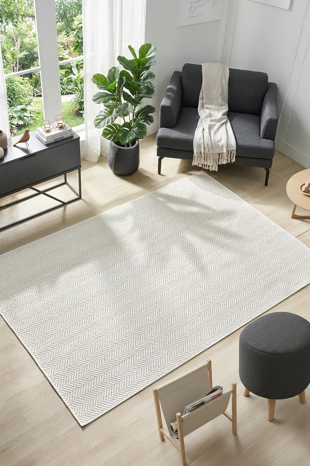 Naturel Sisal Jüt Halı Modern Yıkanabilir Toz Vermez Halı