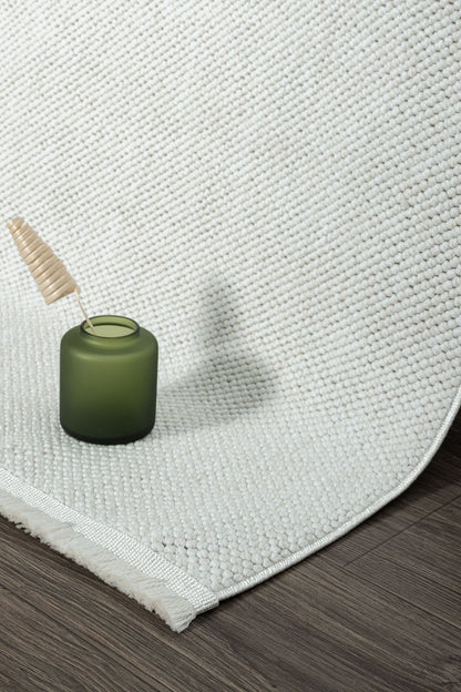 Buklem Serisi Naturel Bukleli Dokuma Salon Halısı