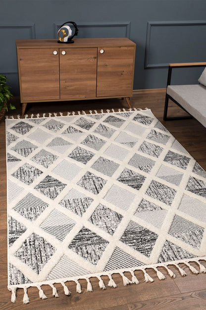 Elit Bukleli Multi Renkler Yumuşak Peluş Post Shaggy Çocuk Odası Oturma Odası Salon Halısı 0911A