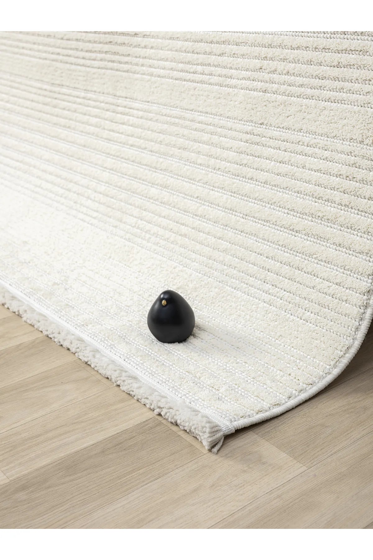 Step Serisi Naturel Bukleli Yumuşak Dokulu Iskandinav Dokuma Halı