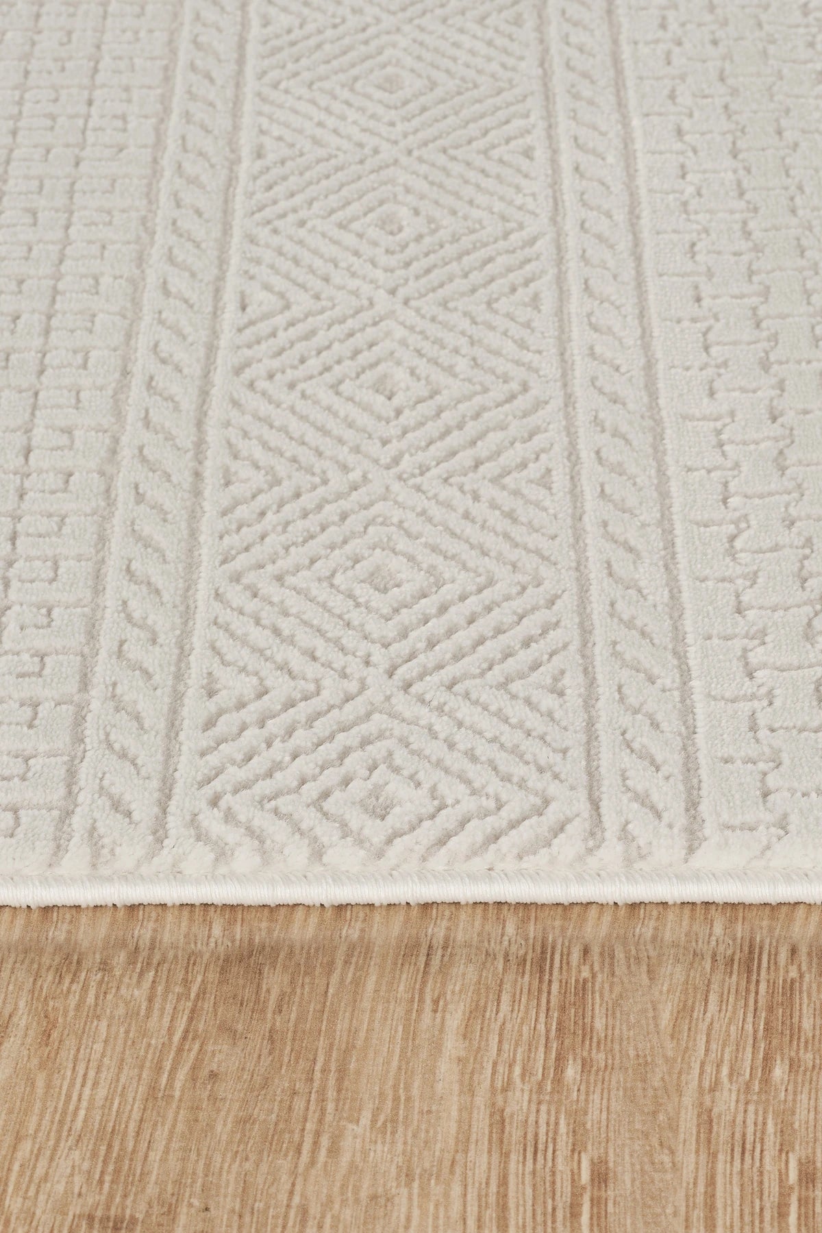 Jasmine Serisi  Bambu Dokulu Modern Sık Dokuma Koridor Kesme Yolluk Dokuma Makine Halısı