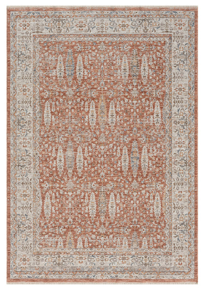 Vintage Eskitme Desenli Makine Dokuma  Salon Oturma Odası Halısı