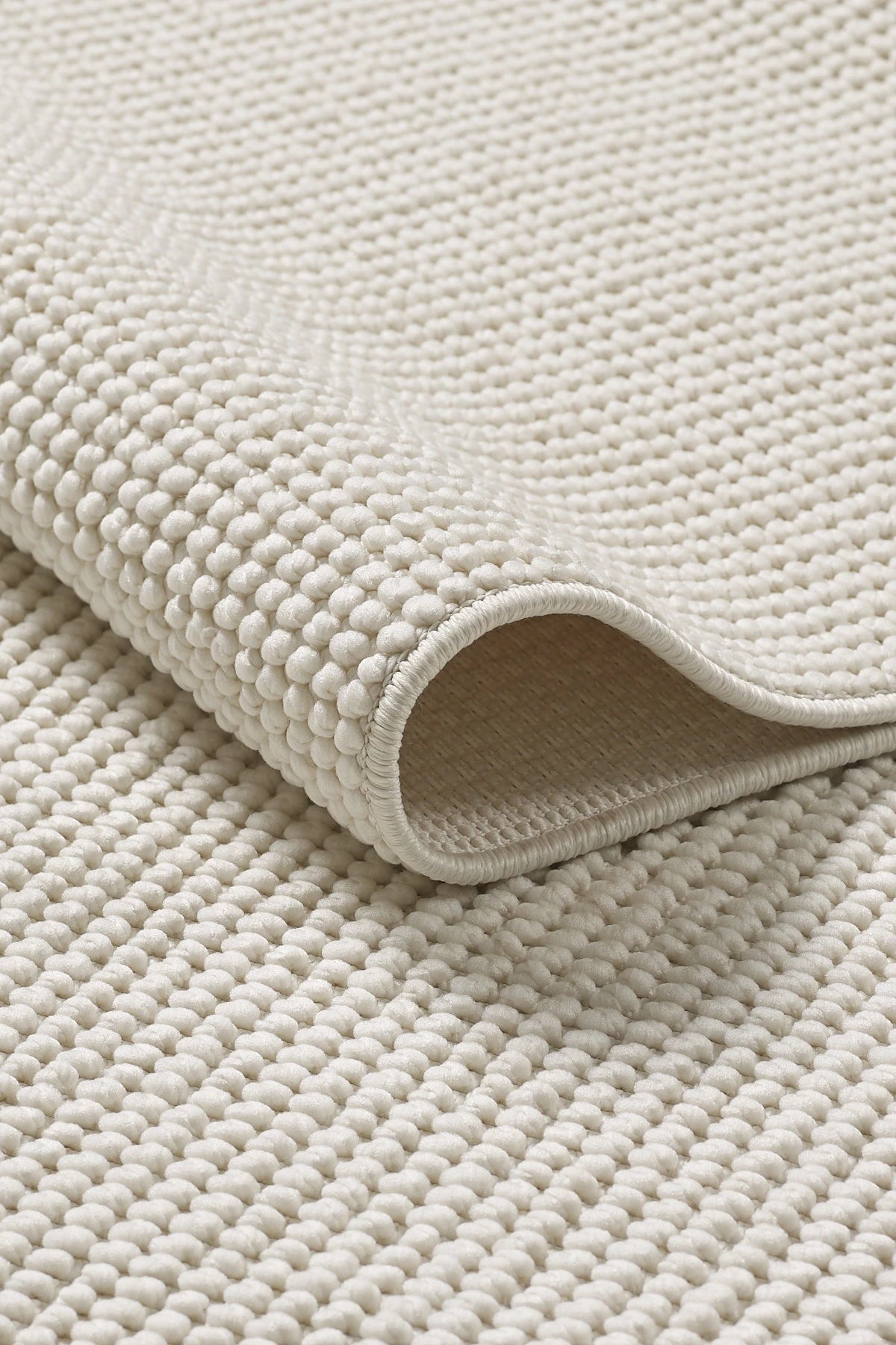 Naturel Bukleli Yumuşak Dokulu Iskandinav Dokuma Halı