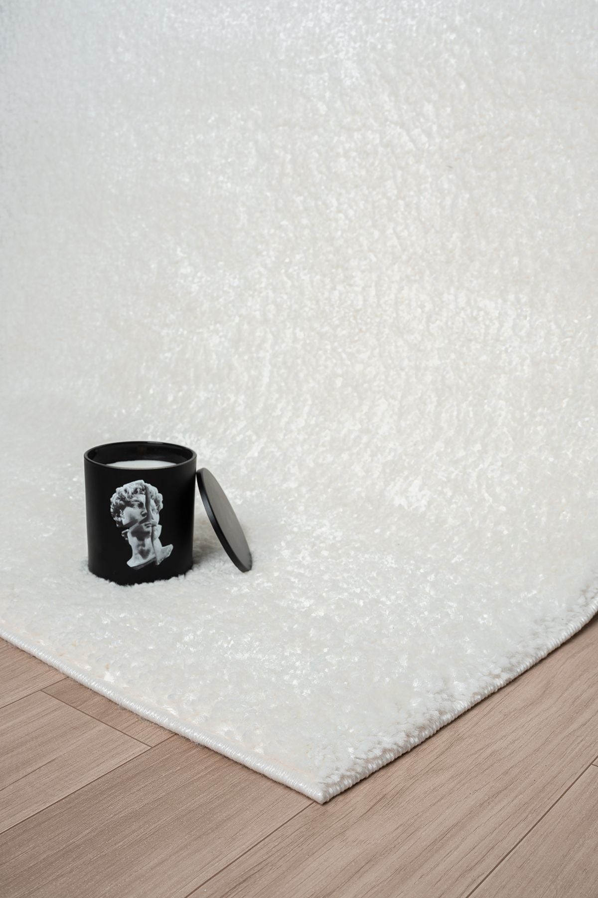 MariesseHome Düz Beyaz Yumuşak Post Peluş Modern Dokuma Çocuk Odası Oturma Odası Salon Mutfak Halısı