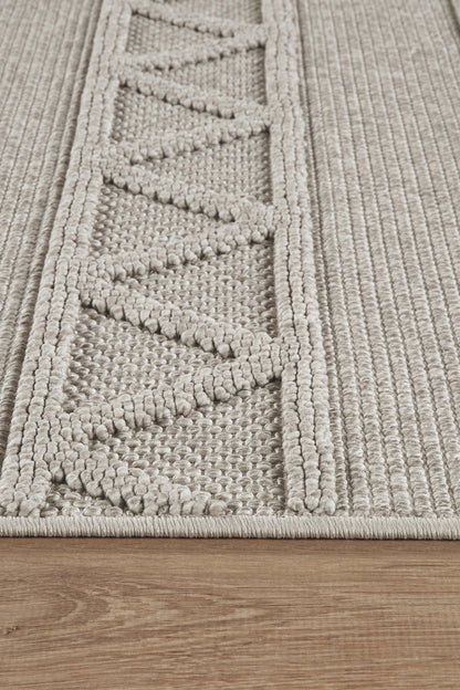 Naturel Bukleli Yumuşak Dokulu Iskandinav Dokuma Halı