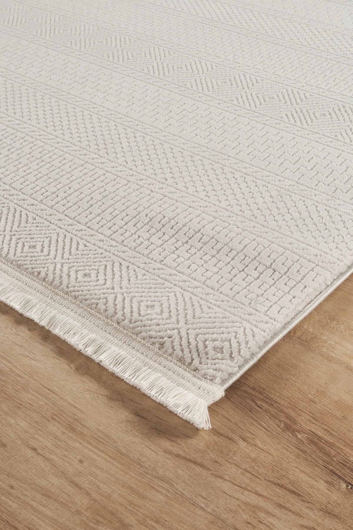 Jasmine Serisi  Bambu Dokulu Modern Sık Dokuma Koridor Kesme Yolluk Dokuma Makine Halısı