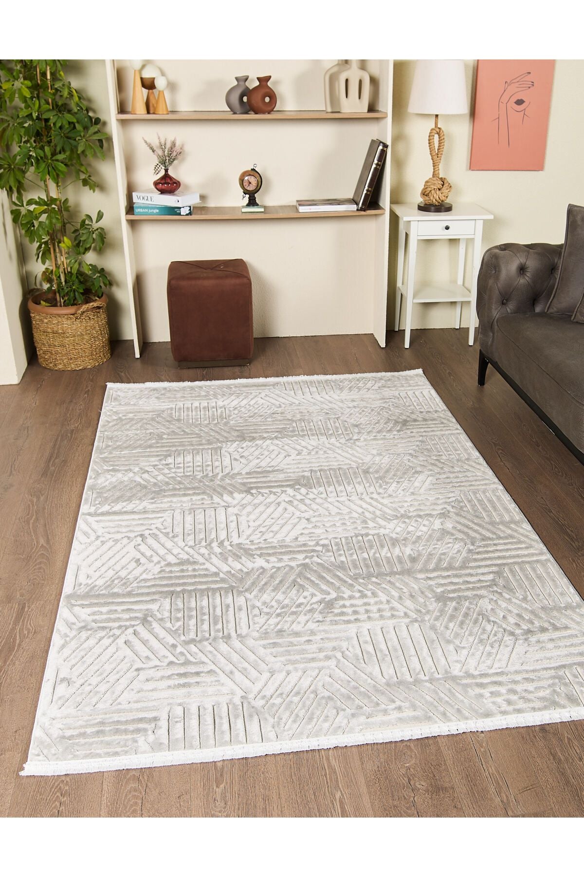 Vista Koleksiyonu Modern Dokuma Halı Salon Oturma Odası Koridor Halısı