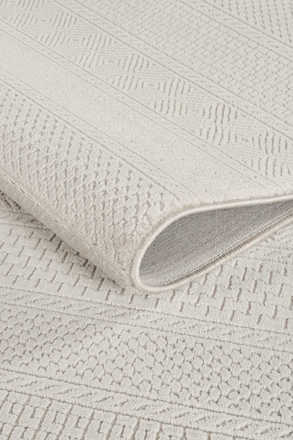 Jasmine Serisi  Bambu Dokulu Modern Sık Dokuma Koridor Kesme Yolluk Dokuma Makine Halısı