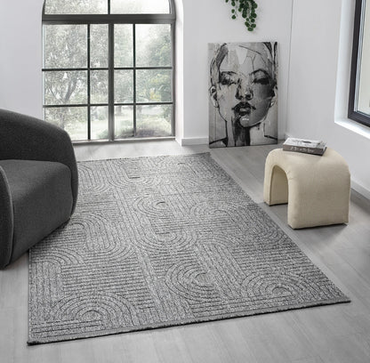 Lara İskandinav Dokuma Bukleli Modern Salon Halısı Mutfak Halısı Koridor Halısı Yolluk